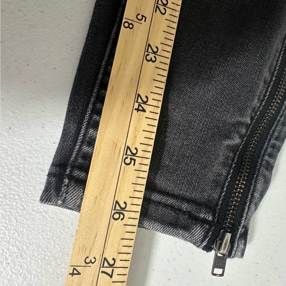 PILCRO & THE LETTERPRESS Sz 27 Jeans High-Rise Ankle Zip Denim Legging Pockets - Picture 15 of 15